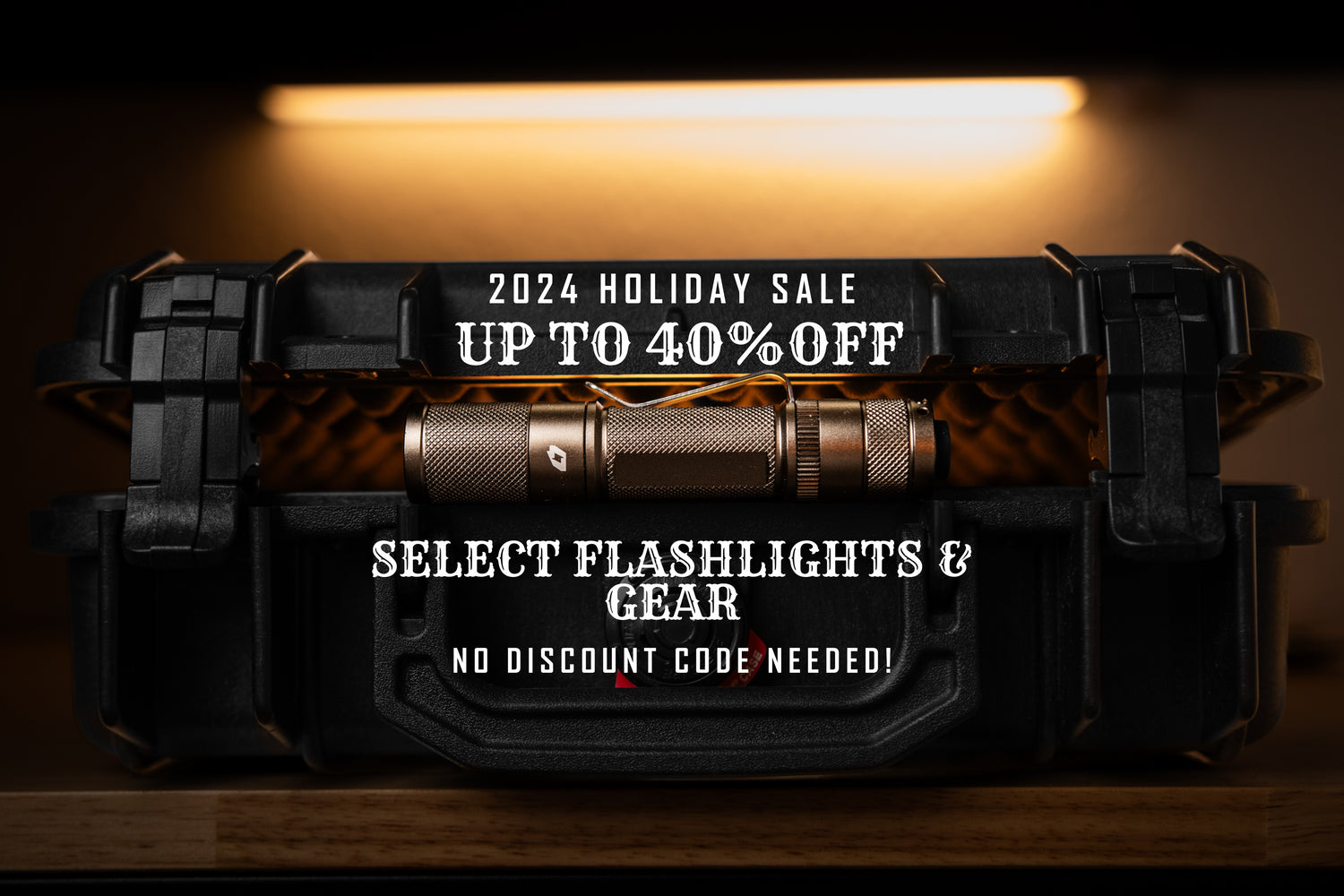 Deep Discounts on Lights & Gear Hero Image
