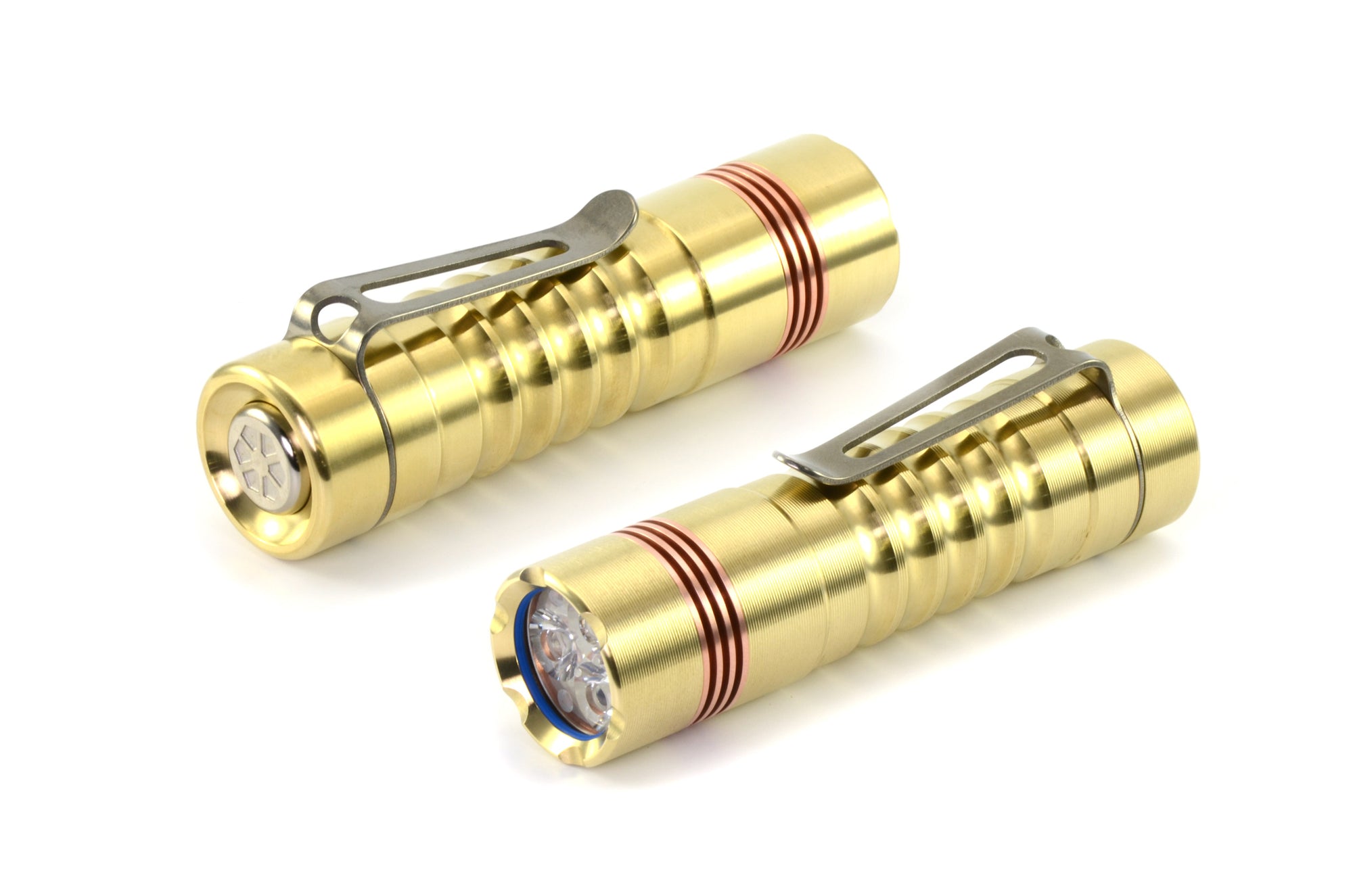brass rechargeable flashlight Delta Flashlight (Solid Brass) – darksucks.com