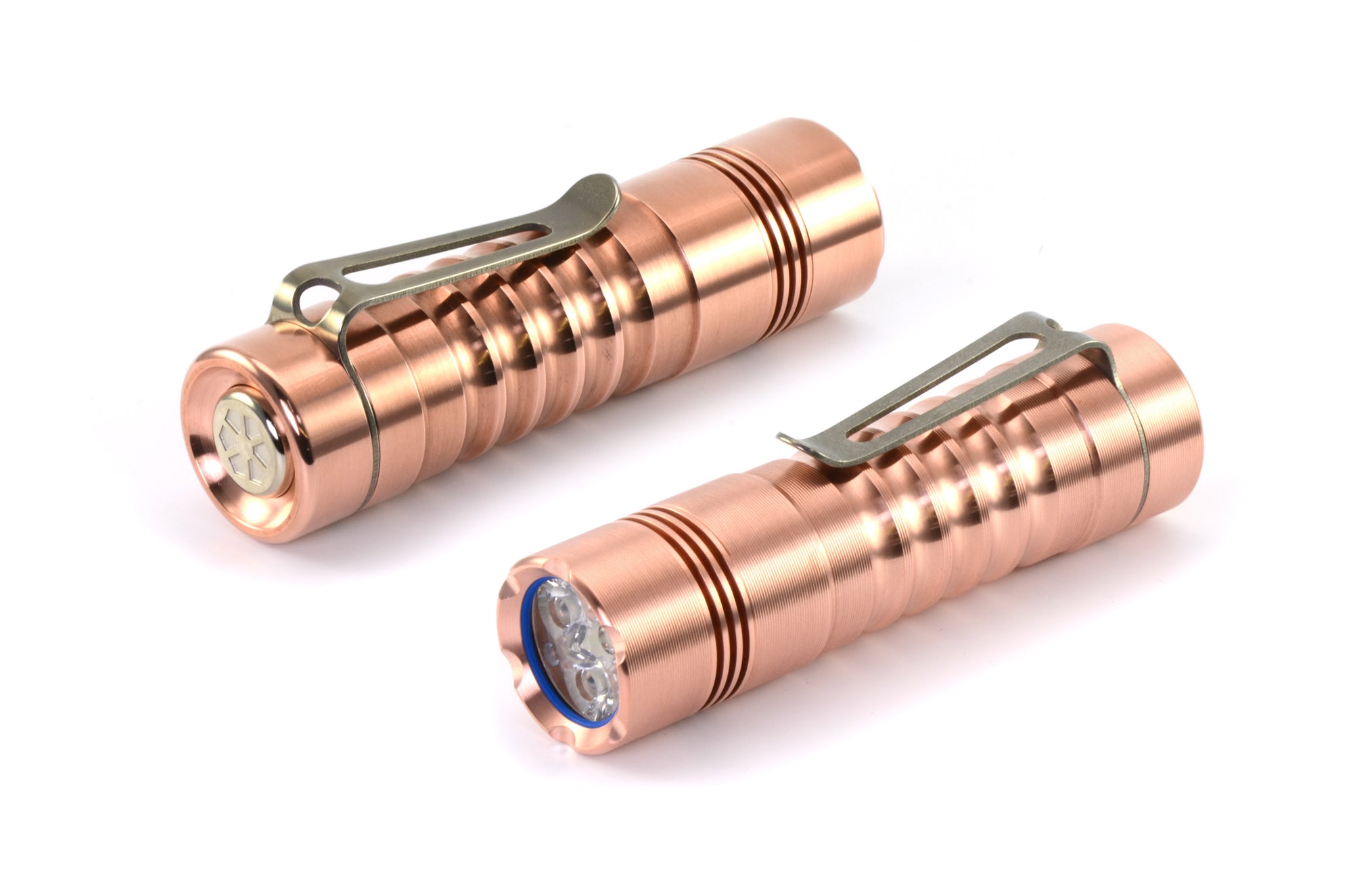 copper flashlight rechargeable Delta Flashlight (Solid Copper) – darksucks.com