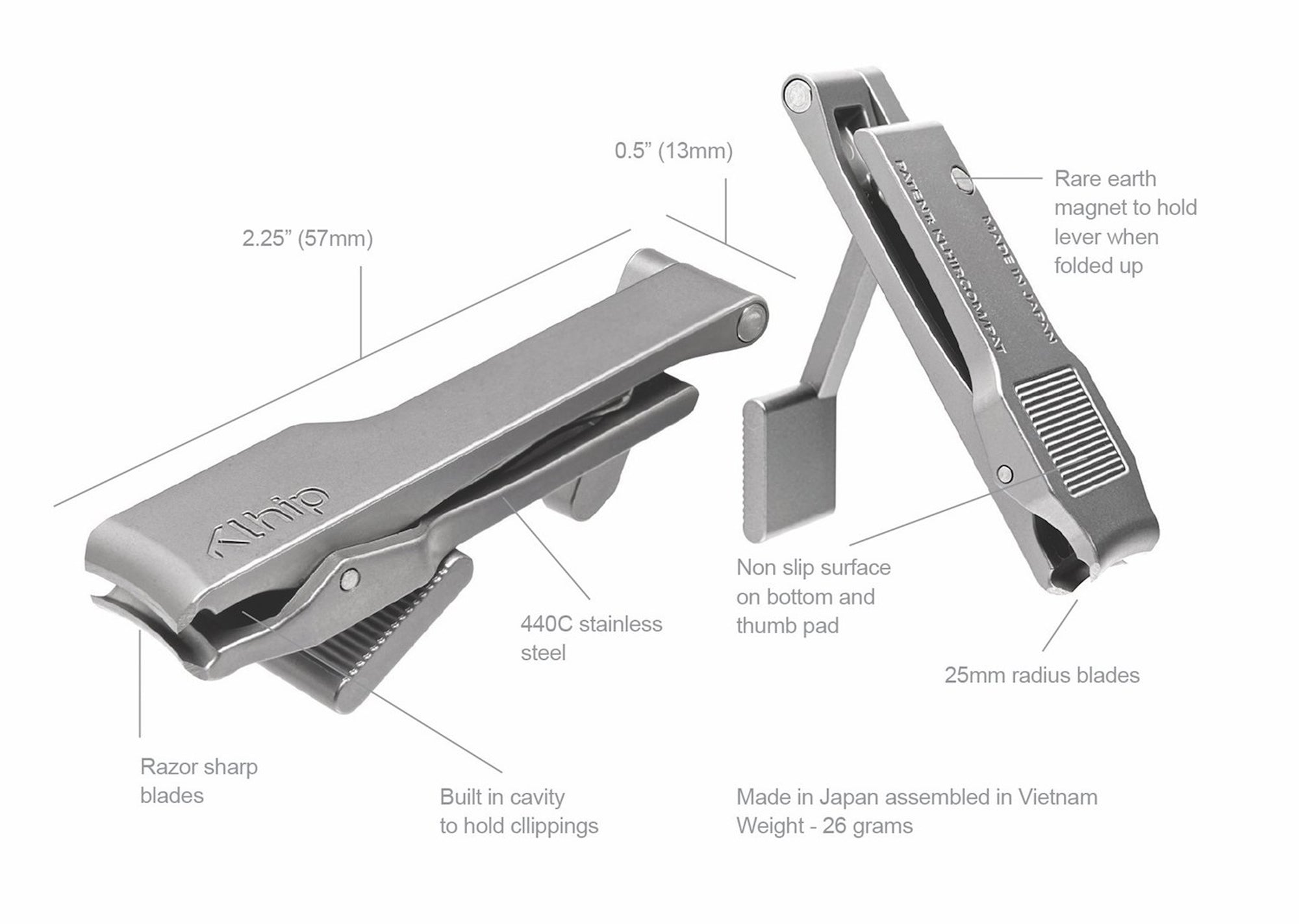 clipper klapprad Klhip Nail Clipper – darksucks.com
